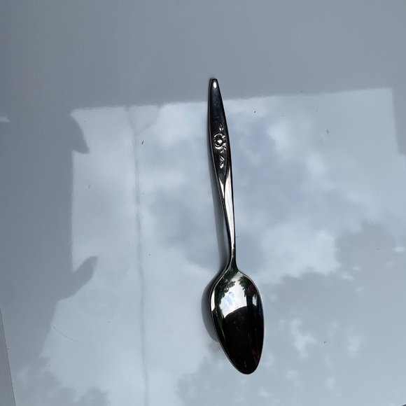 Oneida Lasting Rose Deluxe Stainless Modern Hollow Teaspoon - Picture 1 of 6